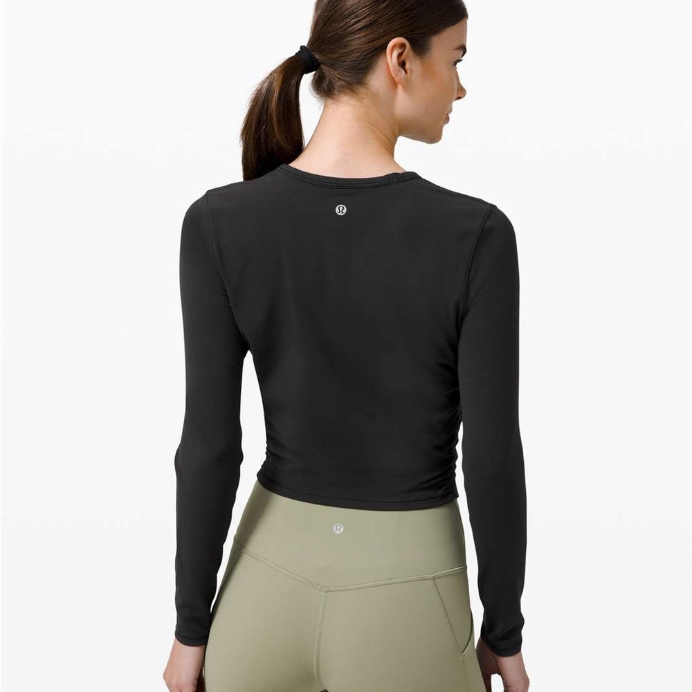 Lululemon All It Takes Long Sleeve Nulu in Black